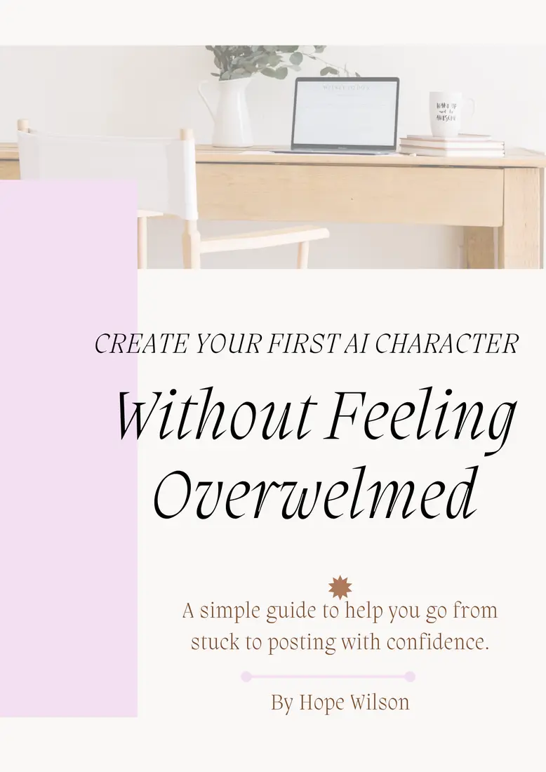 Create Your First AI Character guide cover